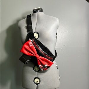 Disney Minnie Mouse red and Black Bow Crossbody Bag